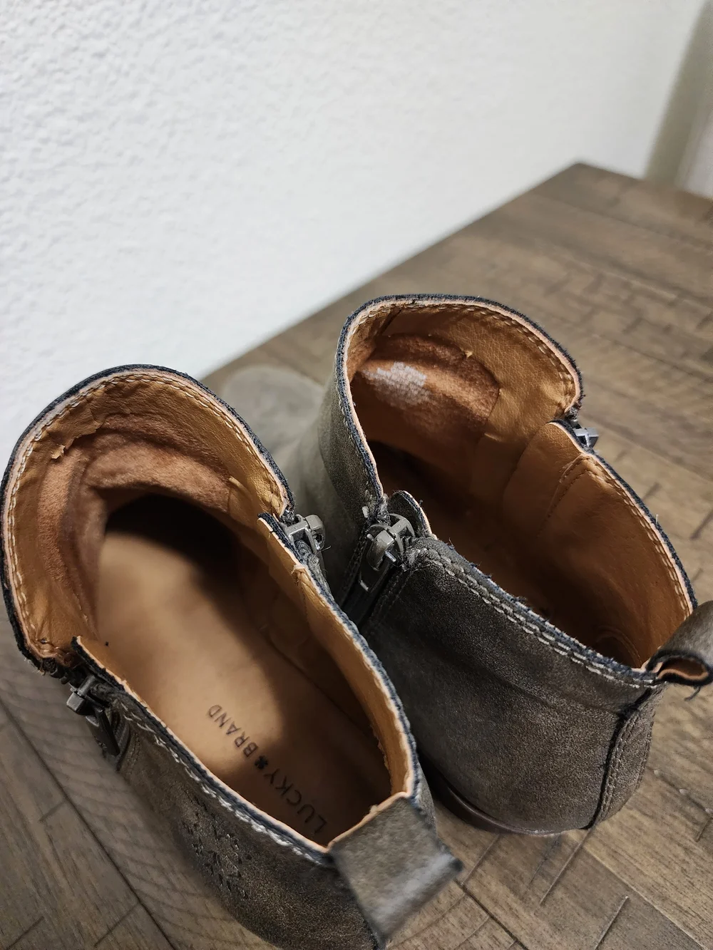 Lucky Brand Gray Kids' Ankle Boots